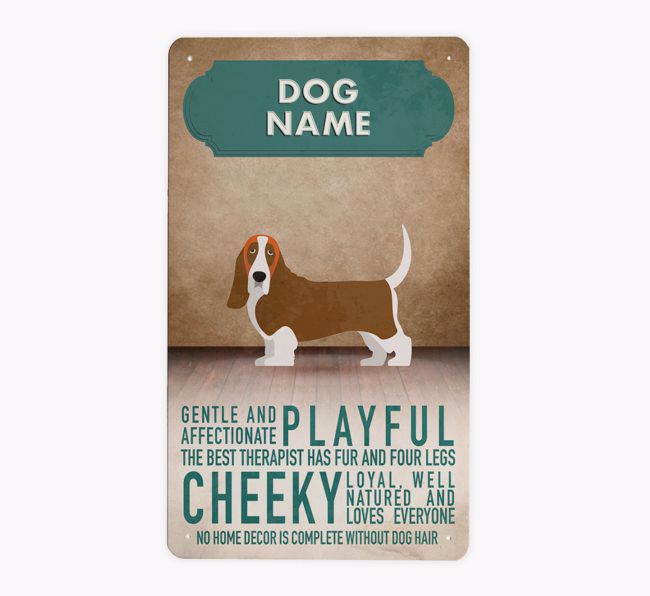 Vintage Traits: Personalised {breedFullName} Metal Sign